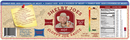 SHELBY JOES SLOPPY JOE SAUCE - HOT