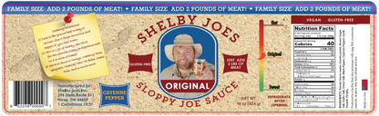 SHELBY JOES SLOPPY JOE SAUCE - ORIGINAL